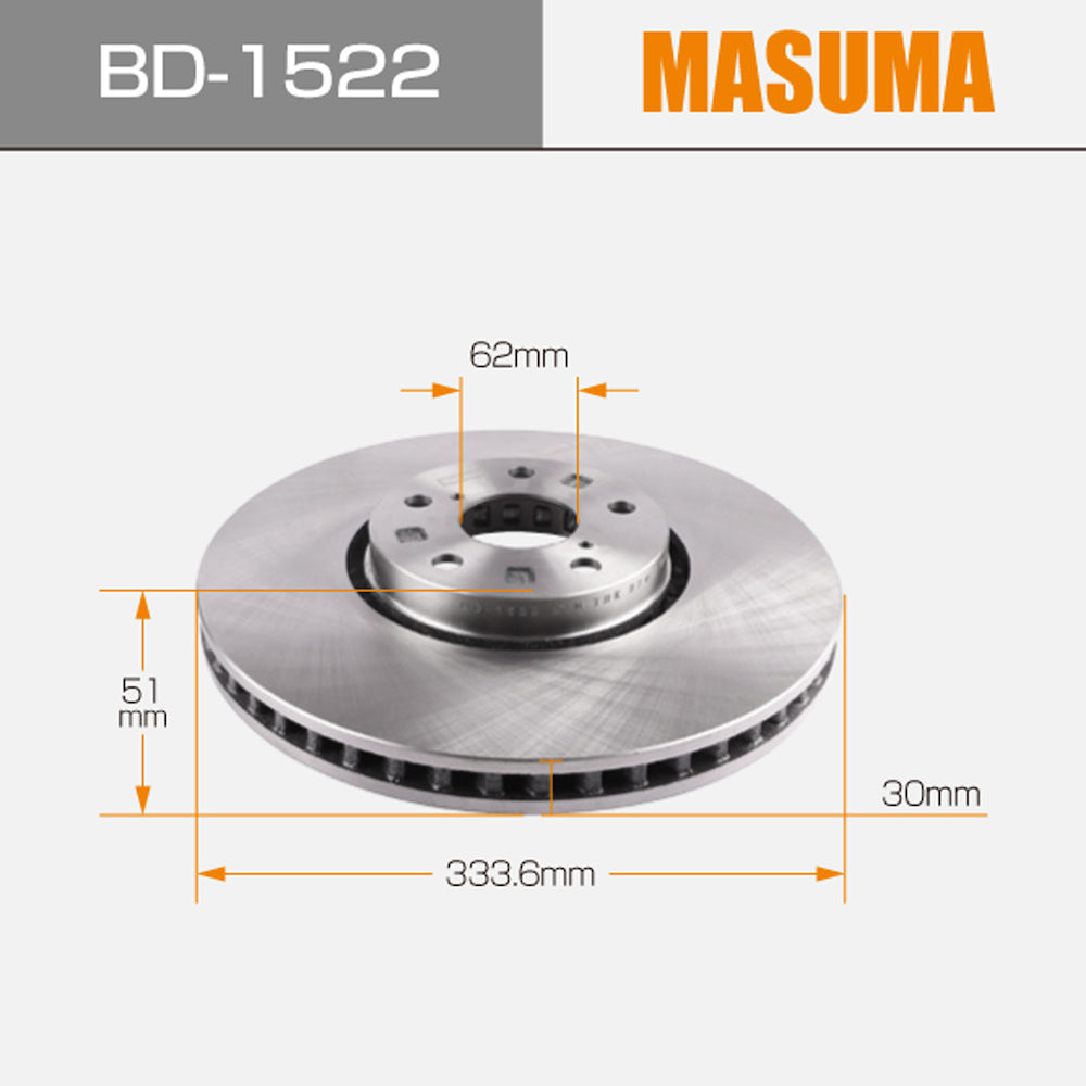 BD-1522 MASUMA Myanmar rear brake plate For japanese car