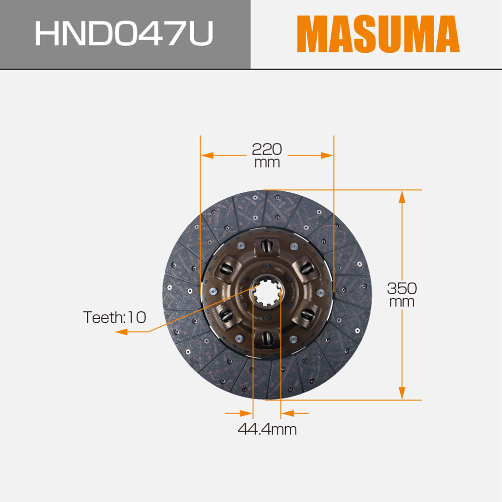 HND047U MASUMA Best price Asia Professional Supplier ceramic clutch disc